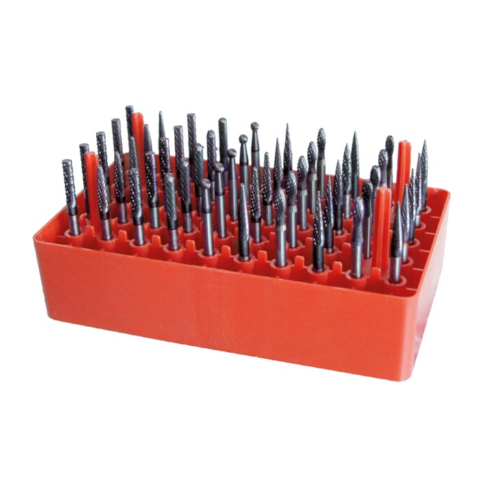 Rotary Burrs kit, Diameter 3mm, 3mm Shank, HP3 Cut, Uncoated